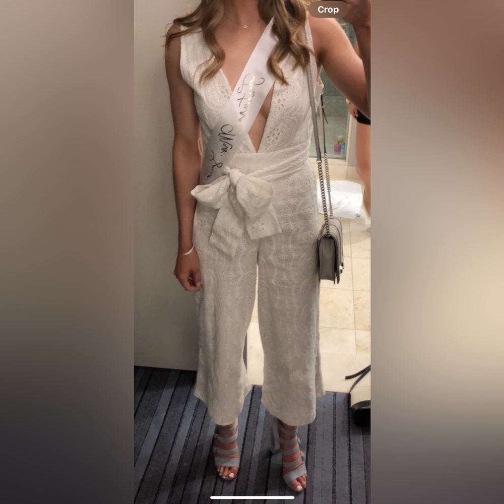 Lovers and friends white jumpsuit